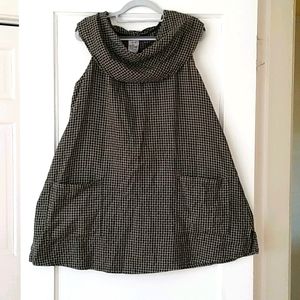 Linen cowl neck tunic, M, by Match Point